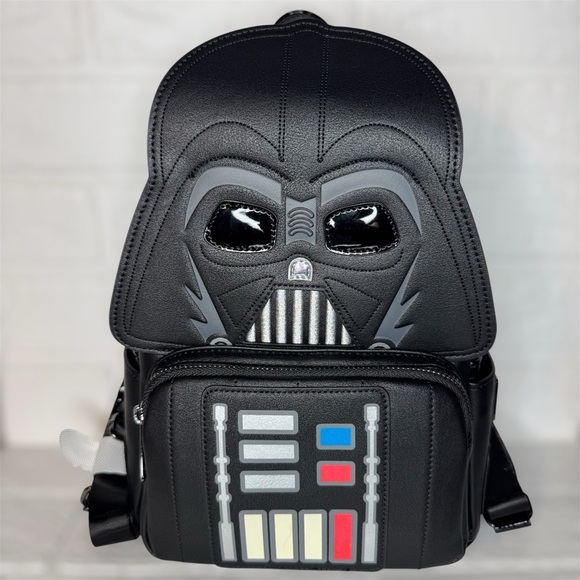 Star Wars Handbags - Disney Parks Loungefly Star Wars Black Darth Vader Mini Backpack Glow In TheDark